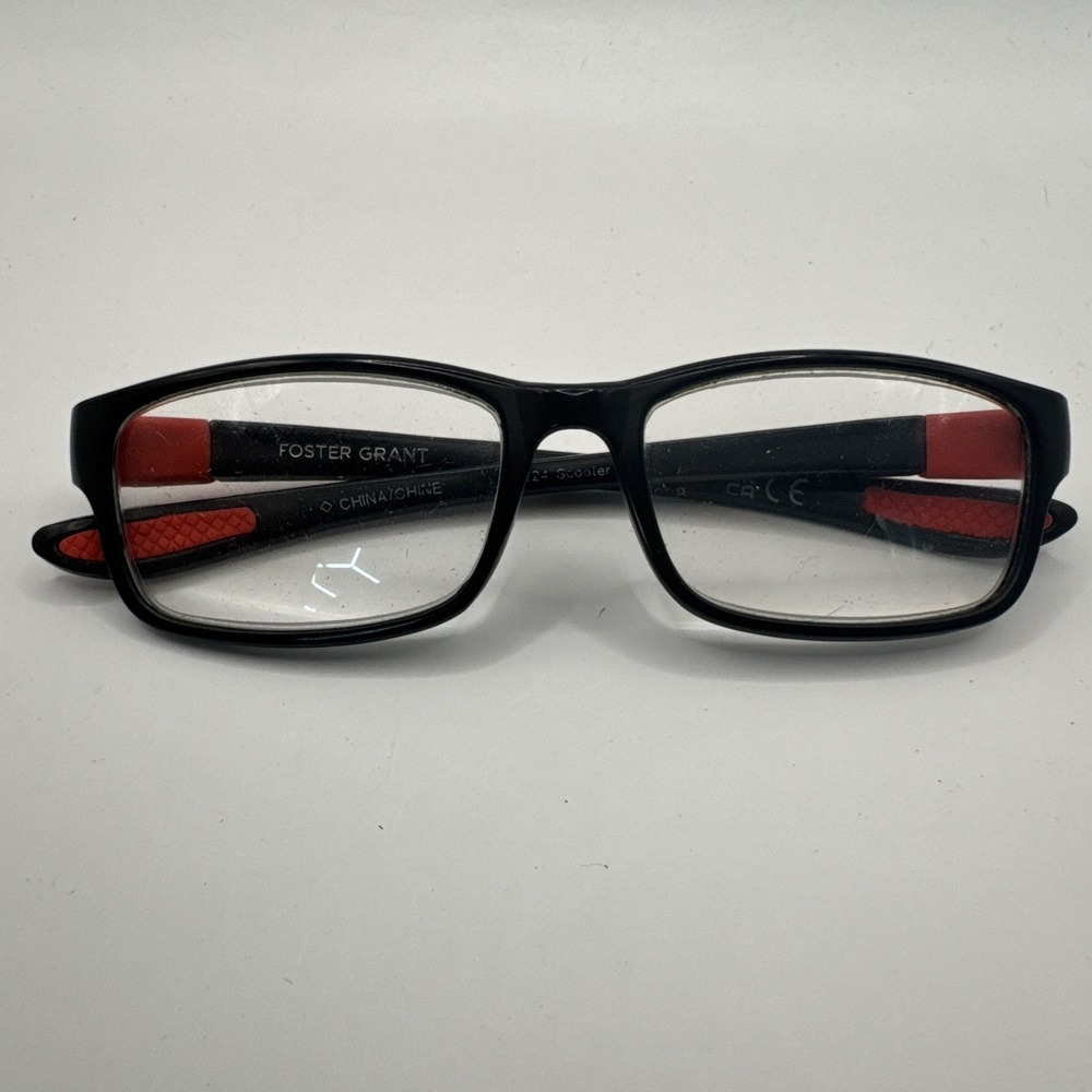 Foster Grant 0224 Scooper Red Eyeglass Frames